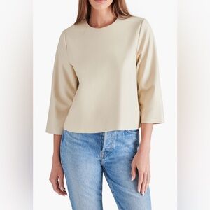 NWOT - Steve Madden Faux leather top - Cream color